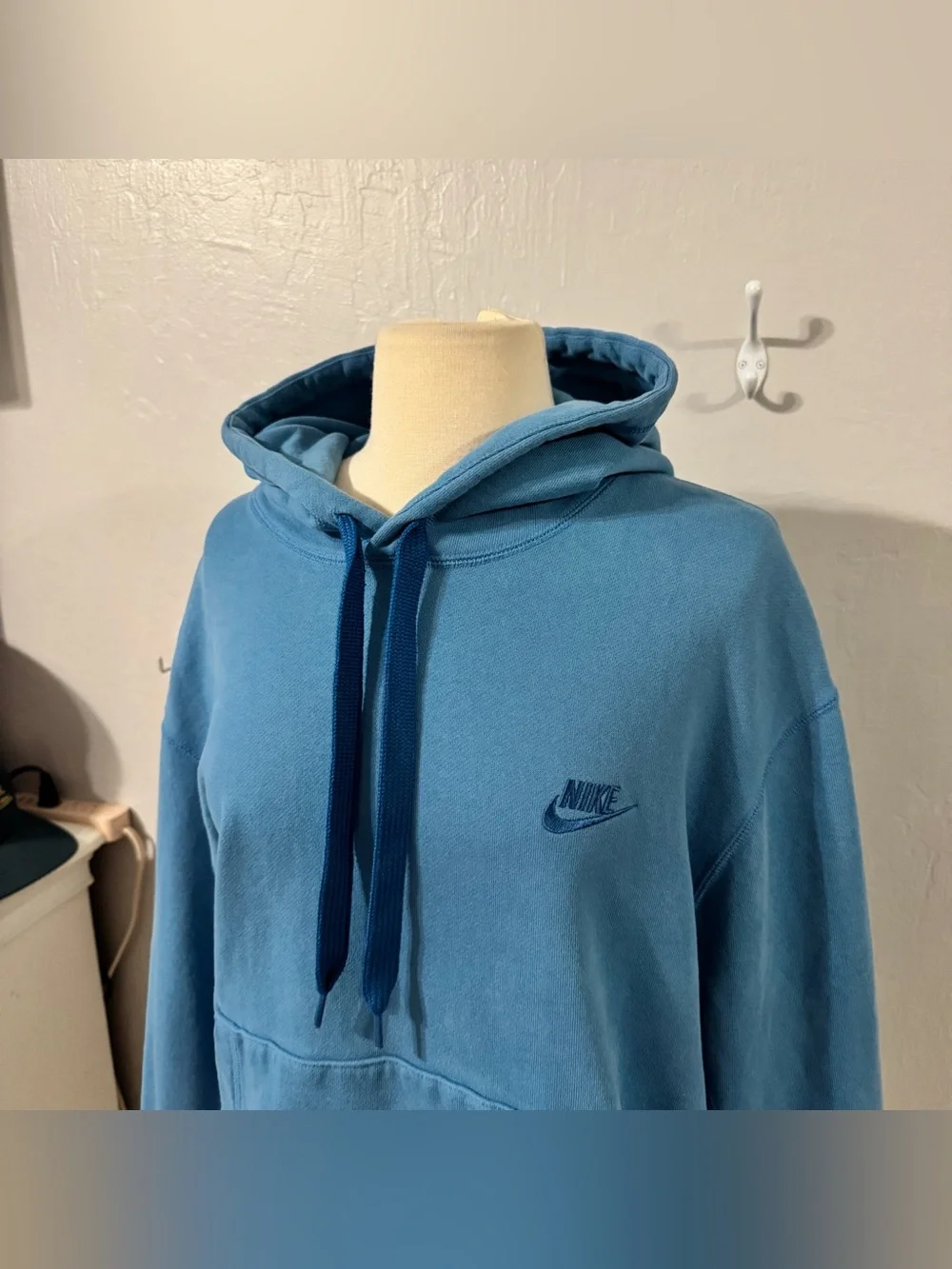 Thick Blue Nike Hoodie